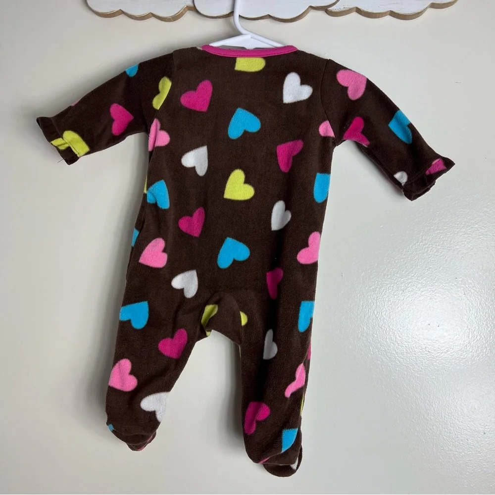Carters Infant Girls  Fleece Reindeer‎ Christmas Sleeper Pajama